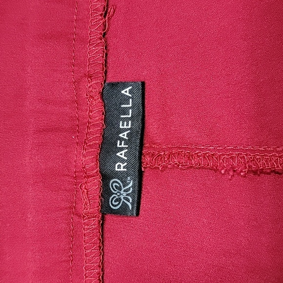 Rafaella Size 12 Rio Red Pull On Career Pants - Picture 10 of 11